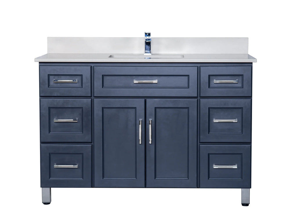 Bathroom Vanity in Charcoal Grey with Legs