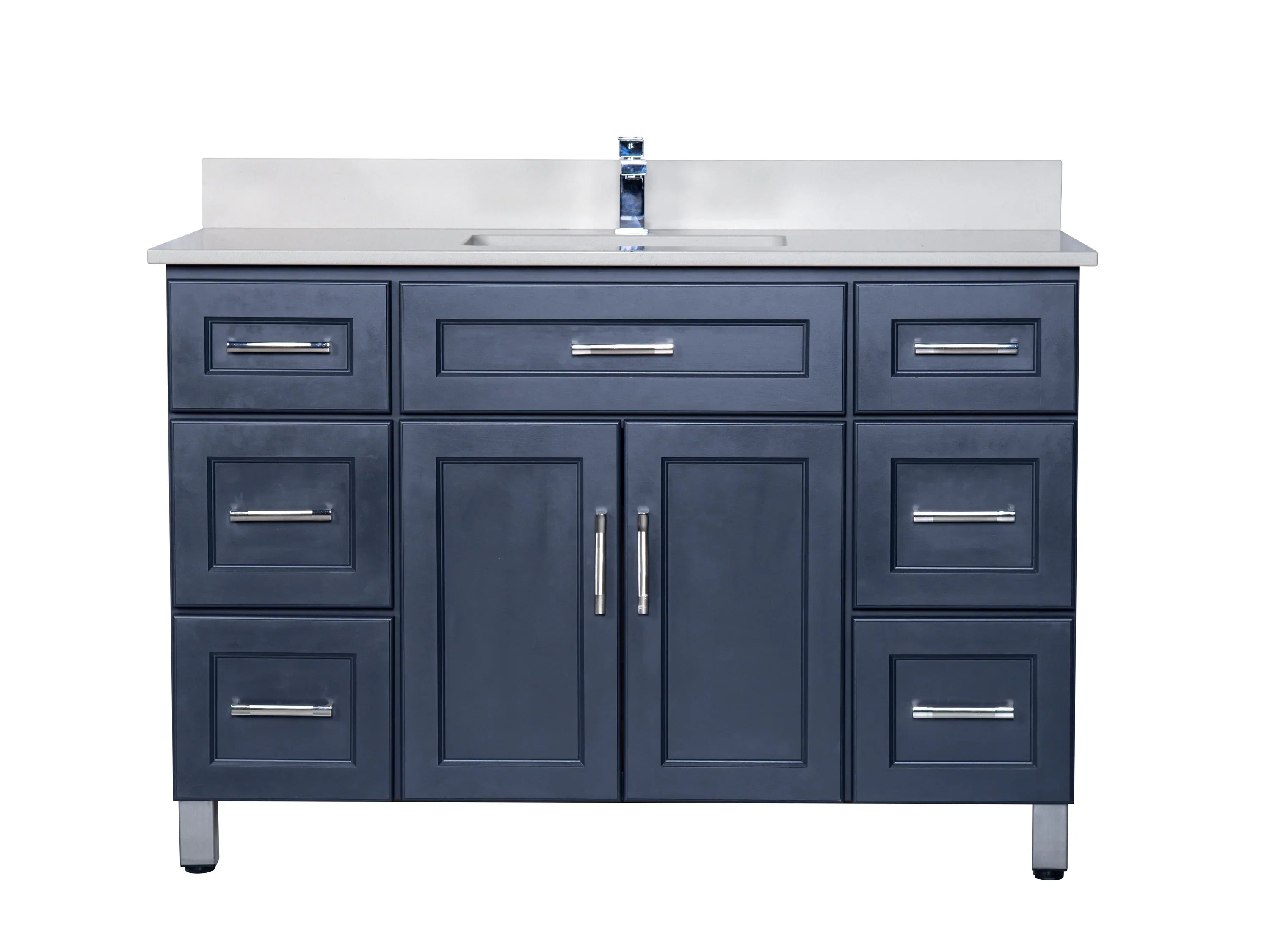 Bathroom Vanity in Charcoal Grey with Legs