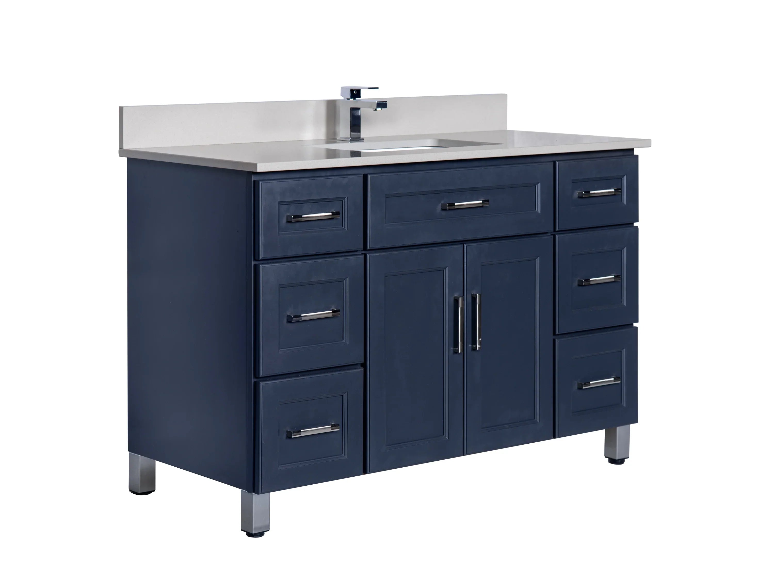 Bathroom Vanity in Charcoal Grey with Legs