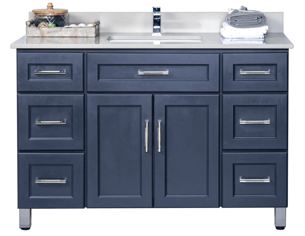 Bathroom Vanity in Charcoal Grey with Legs