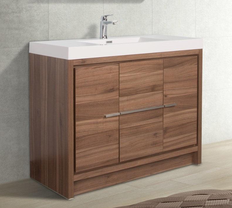 Walnut Freestanding Bathroom Vanity