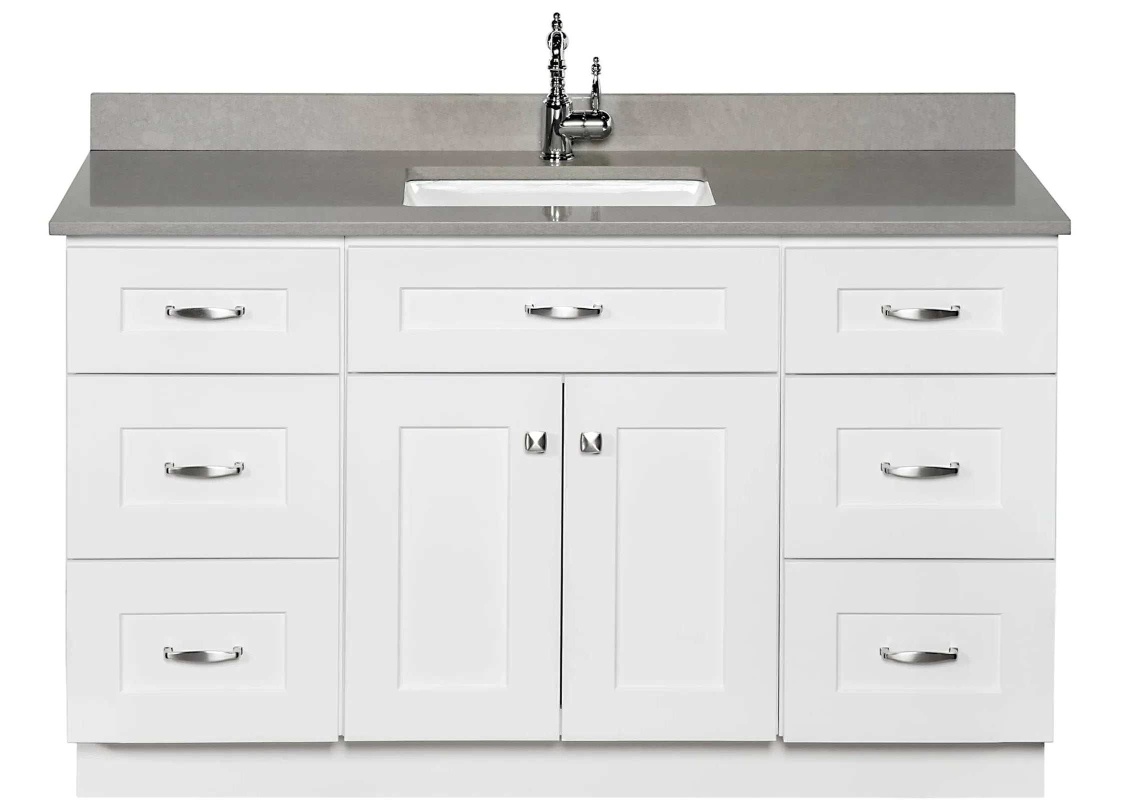 Single Sink Bathroom Vanity in White
