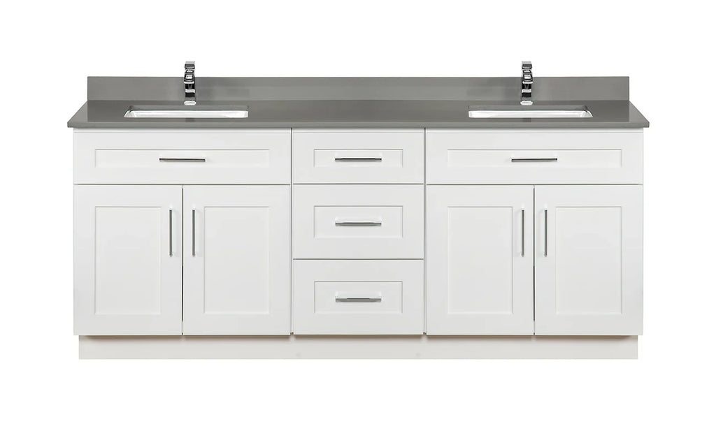 Double Sink Bathroom Vanity in White