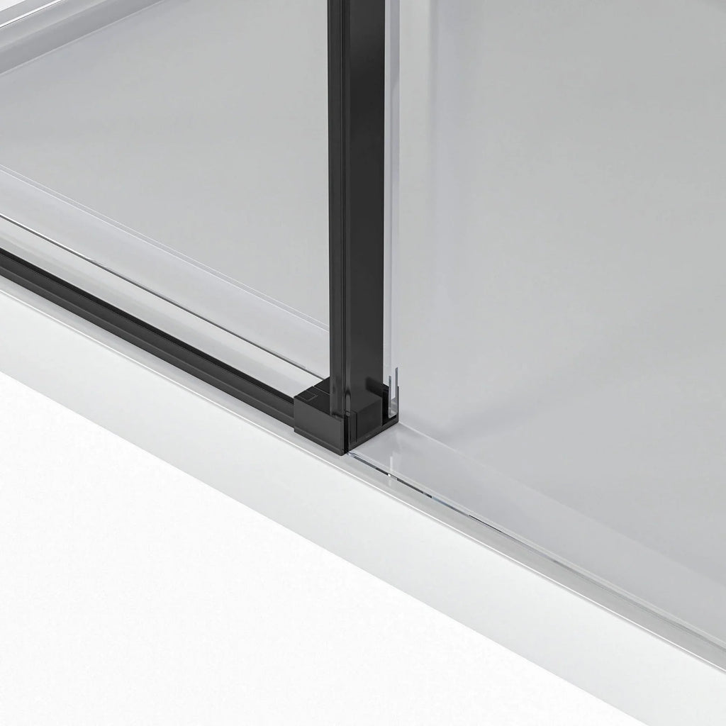 Bristol Rectangular Shower Kit in Black / Chrome / Brushed Nickel