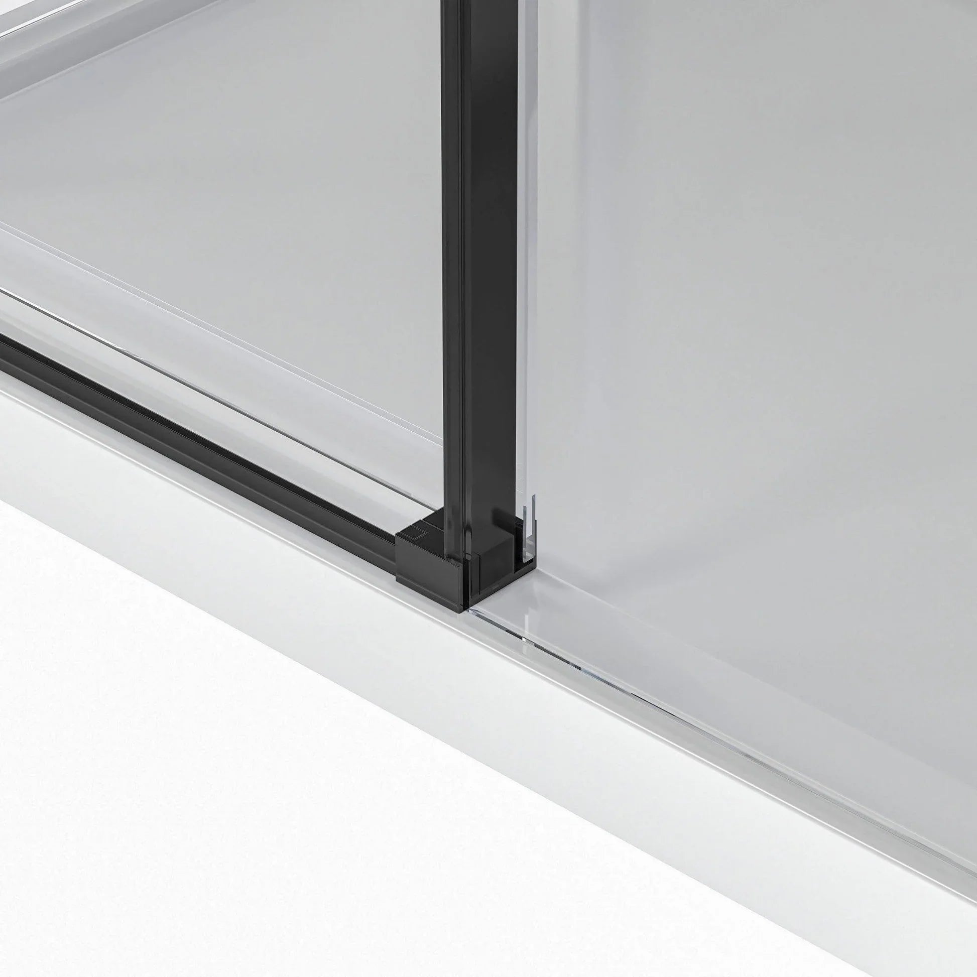 Bristol Rectangular Shower Kit in Black / Chrome / Brushed Nickel