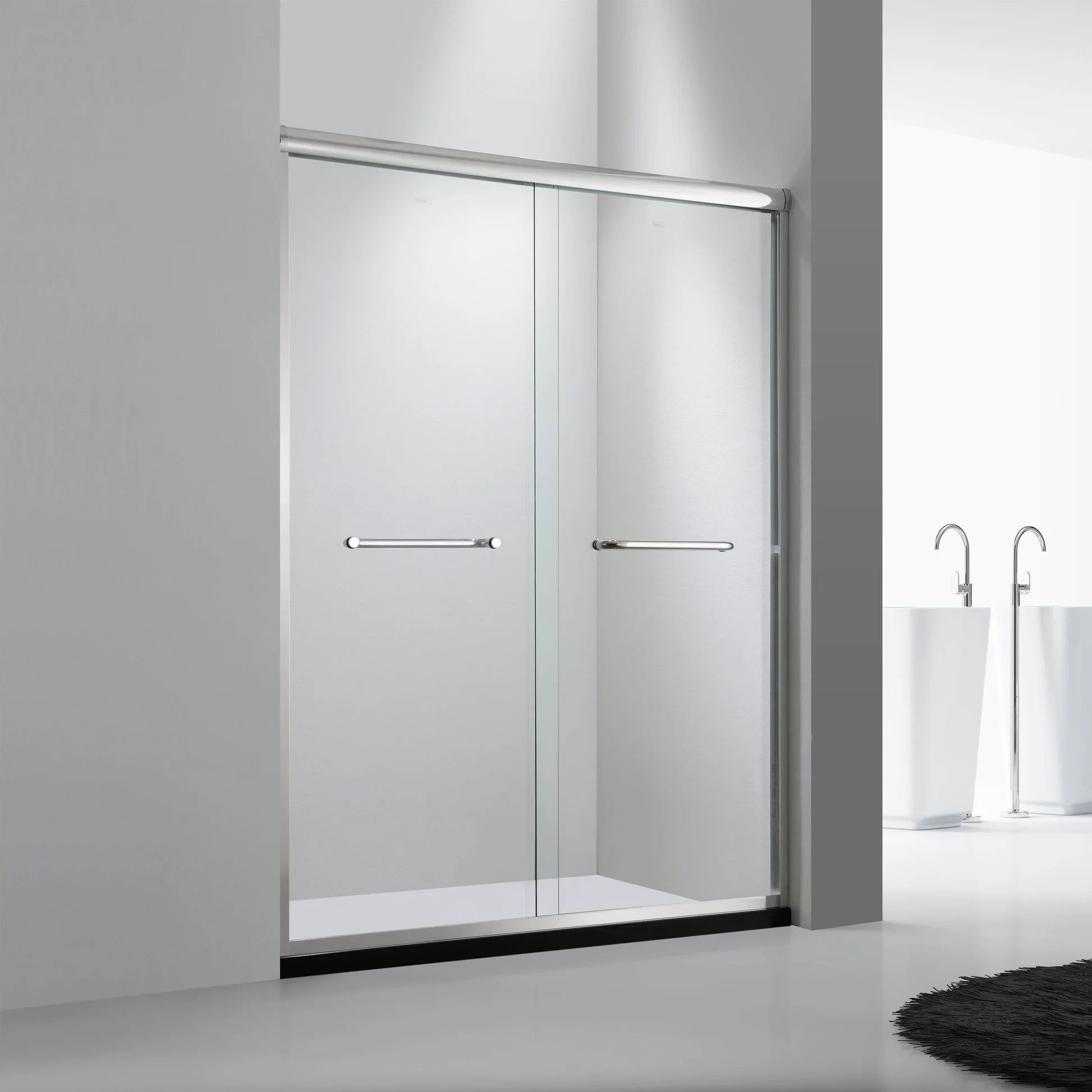 Dreamwerks Bright Chrome Sliding Shower Door