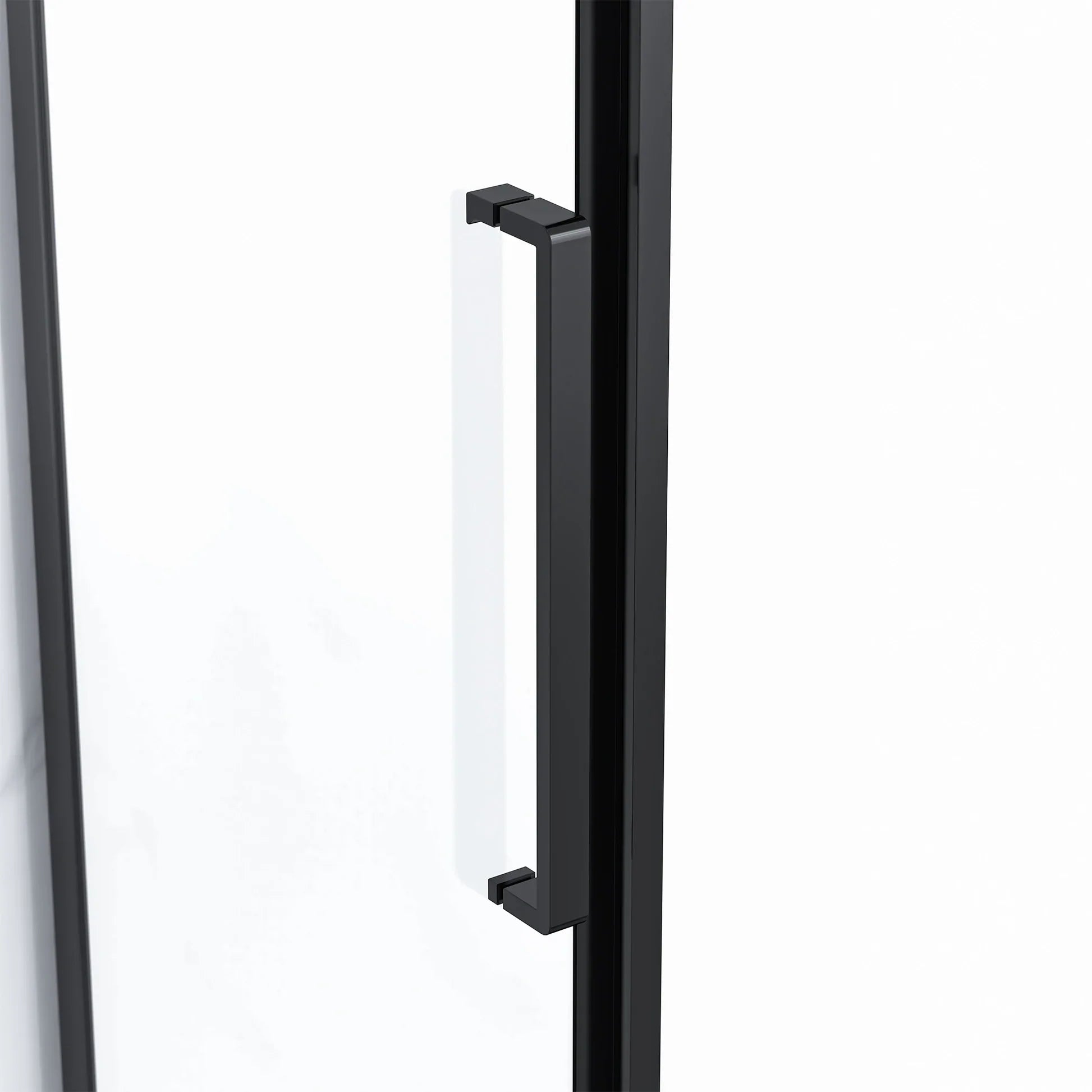 Bristol Frameless Sliding Shower Kit in Black / Chrome / Brushed Nickel