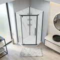 Capri Neo Angle Black Shower Kit