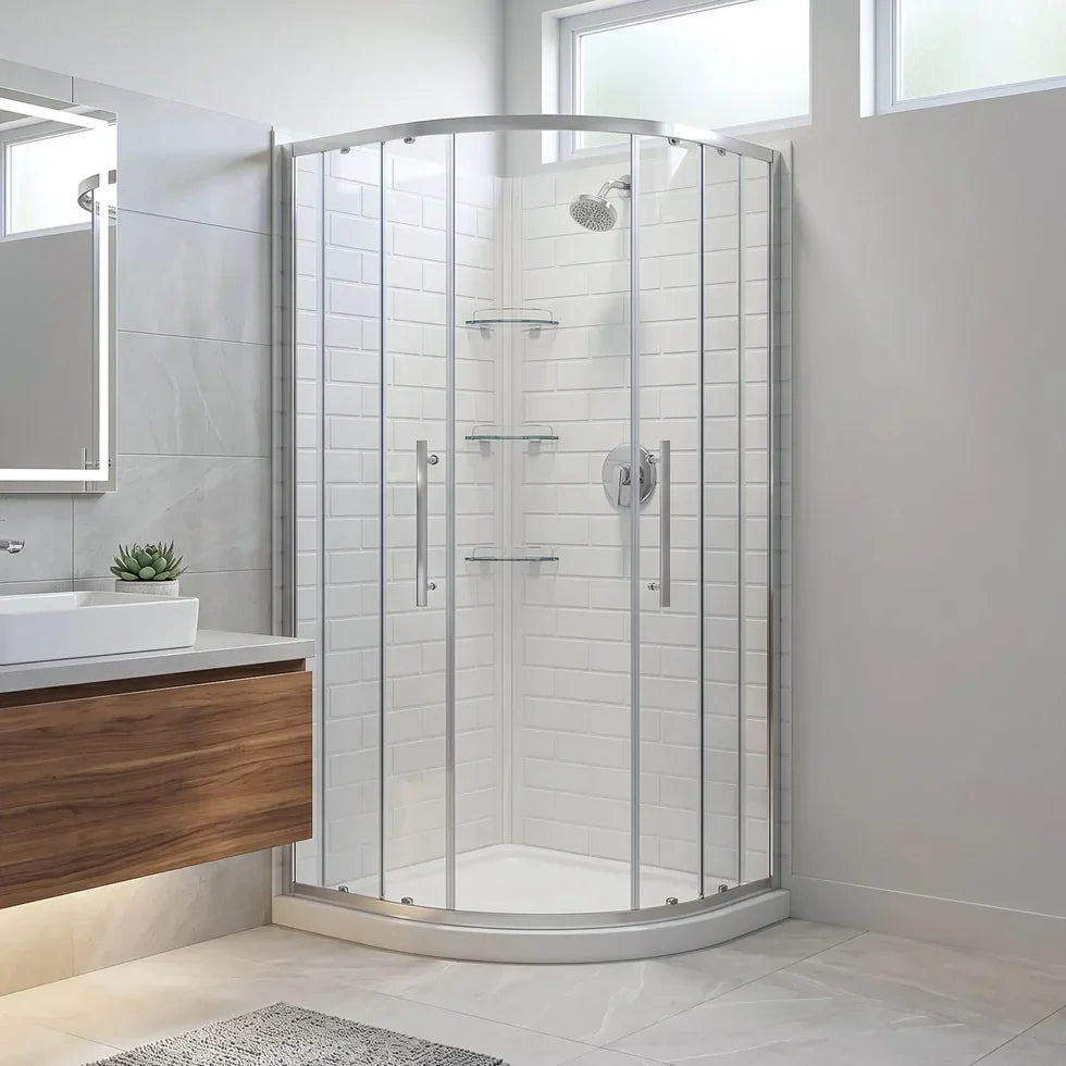 Monaco Round Chrome Shower Kit