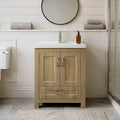 Livorno Vanity With Ceramic Vanity Top in Woodgrain Finish