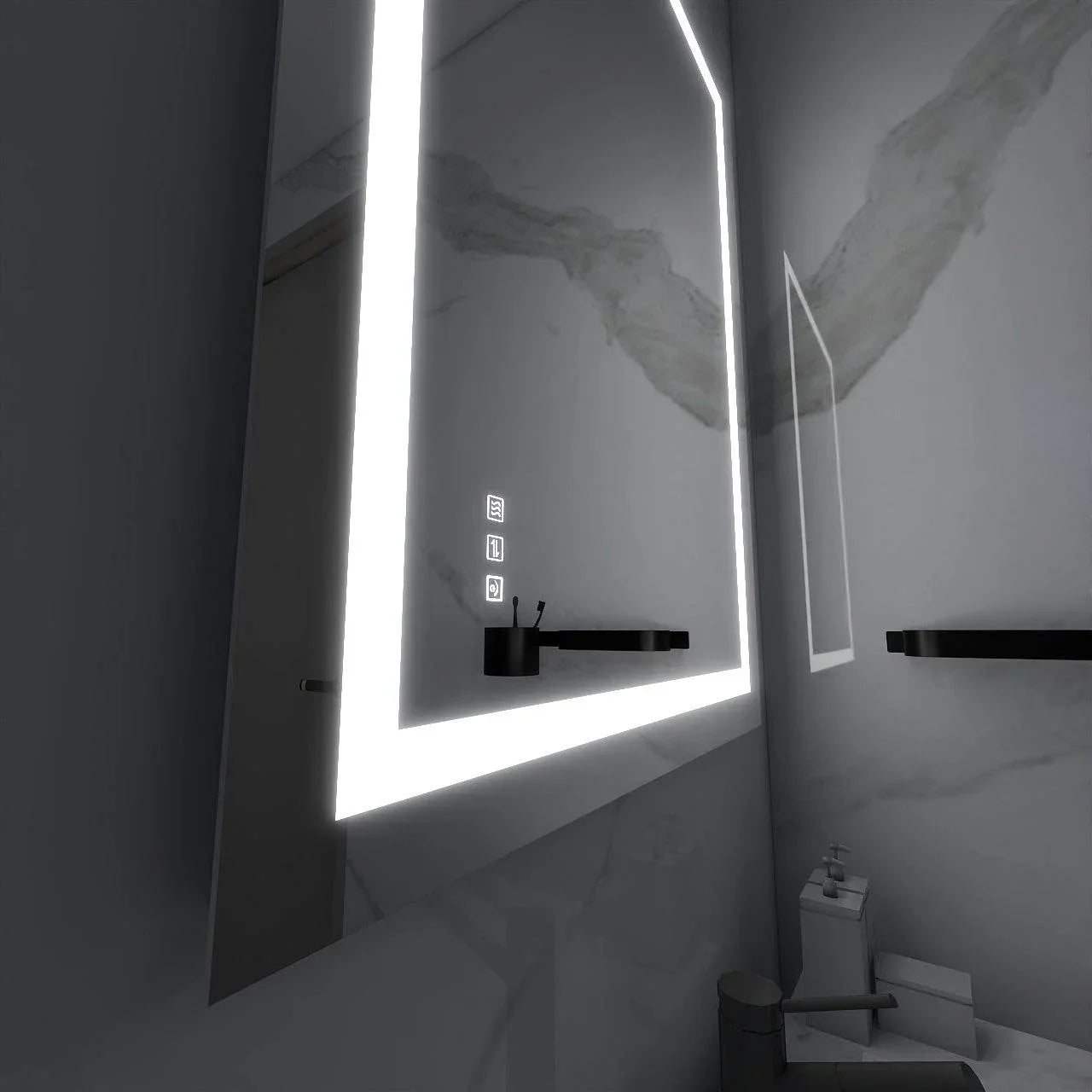 Mariana Rectangular LED Bathroom Mirror Dimmer