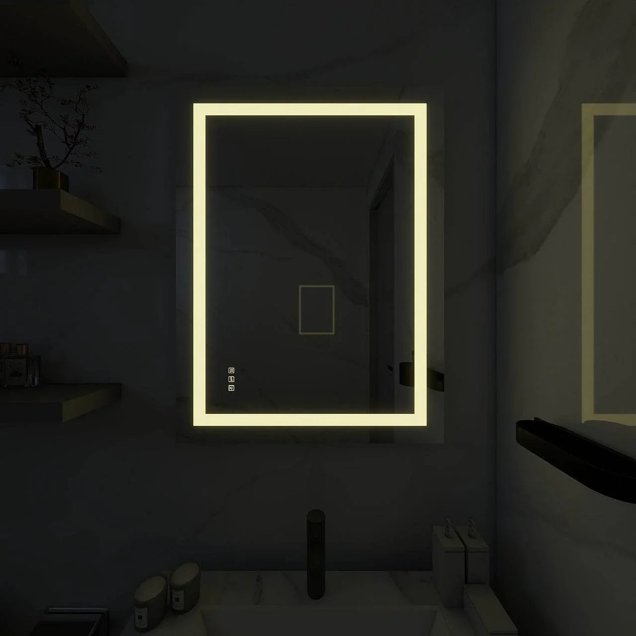 Mariana Rectangular LED Bathroom Mirror Dimmer