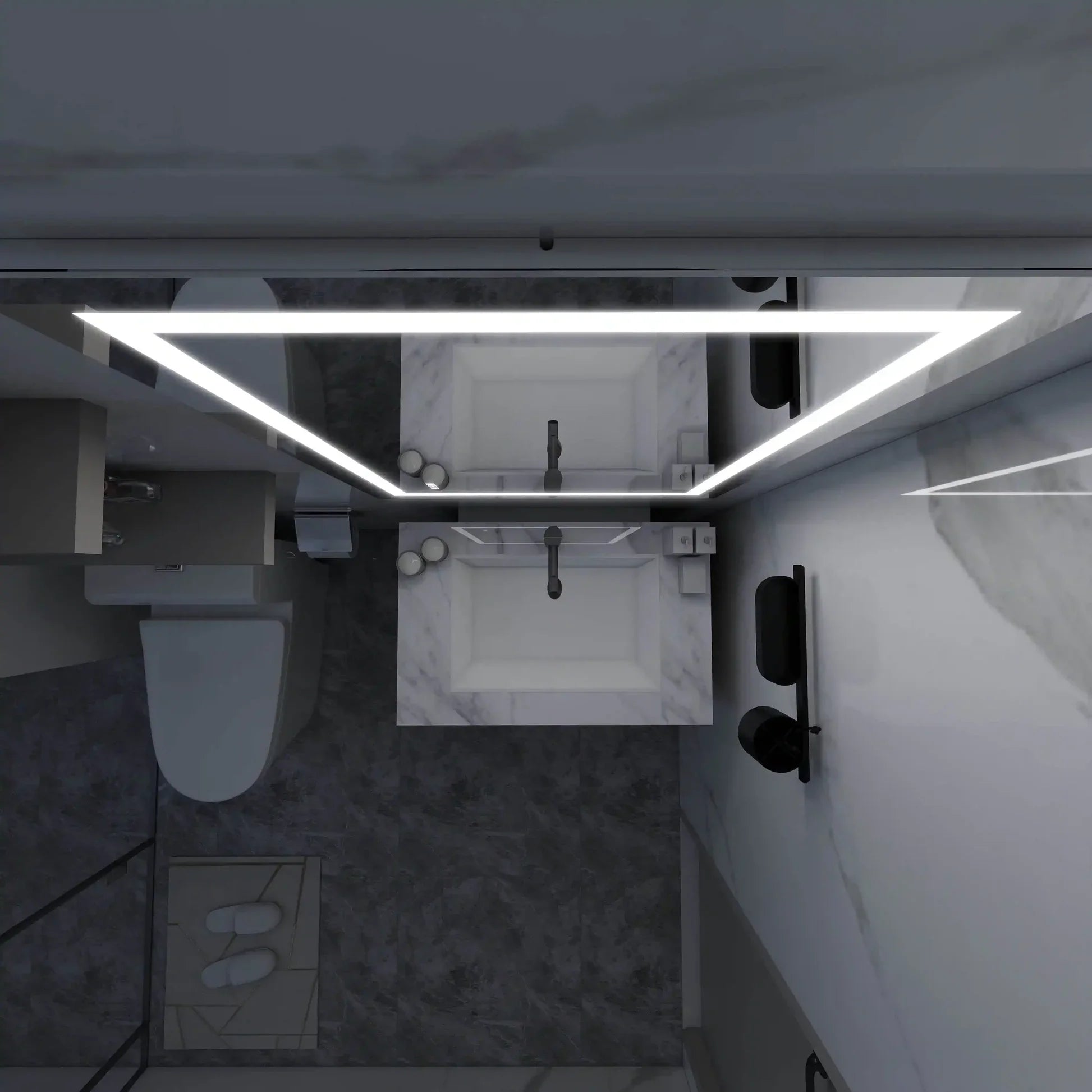 Mariana Rectangular LED Bathroom Mirror Dimmer