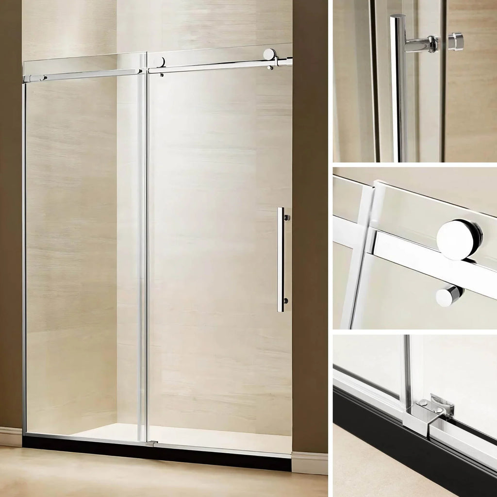 Frameless Stainless Steel Sliding Shower Door