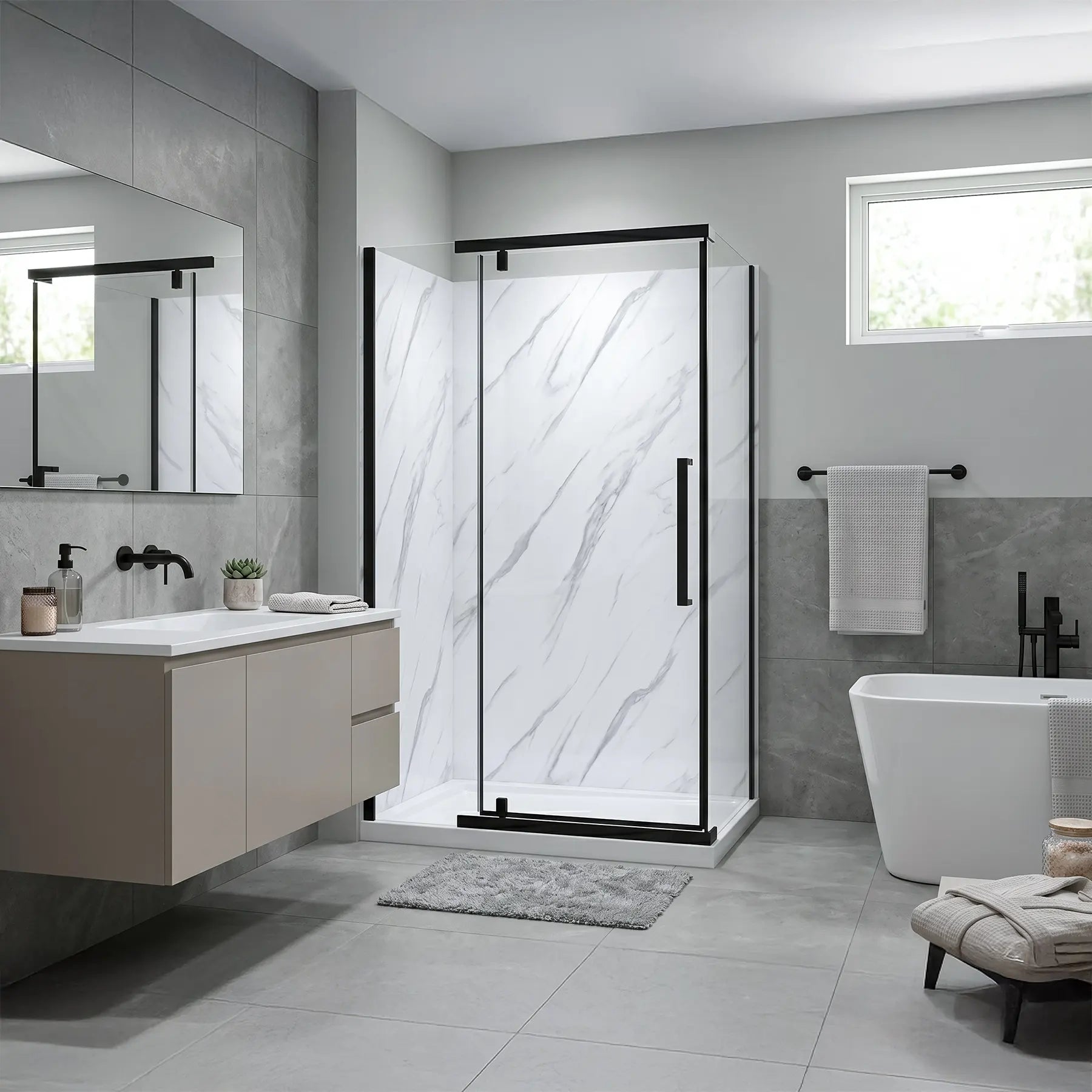 Vienna Rectangular Shower Kit