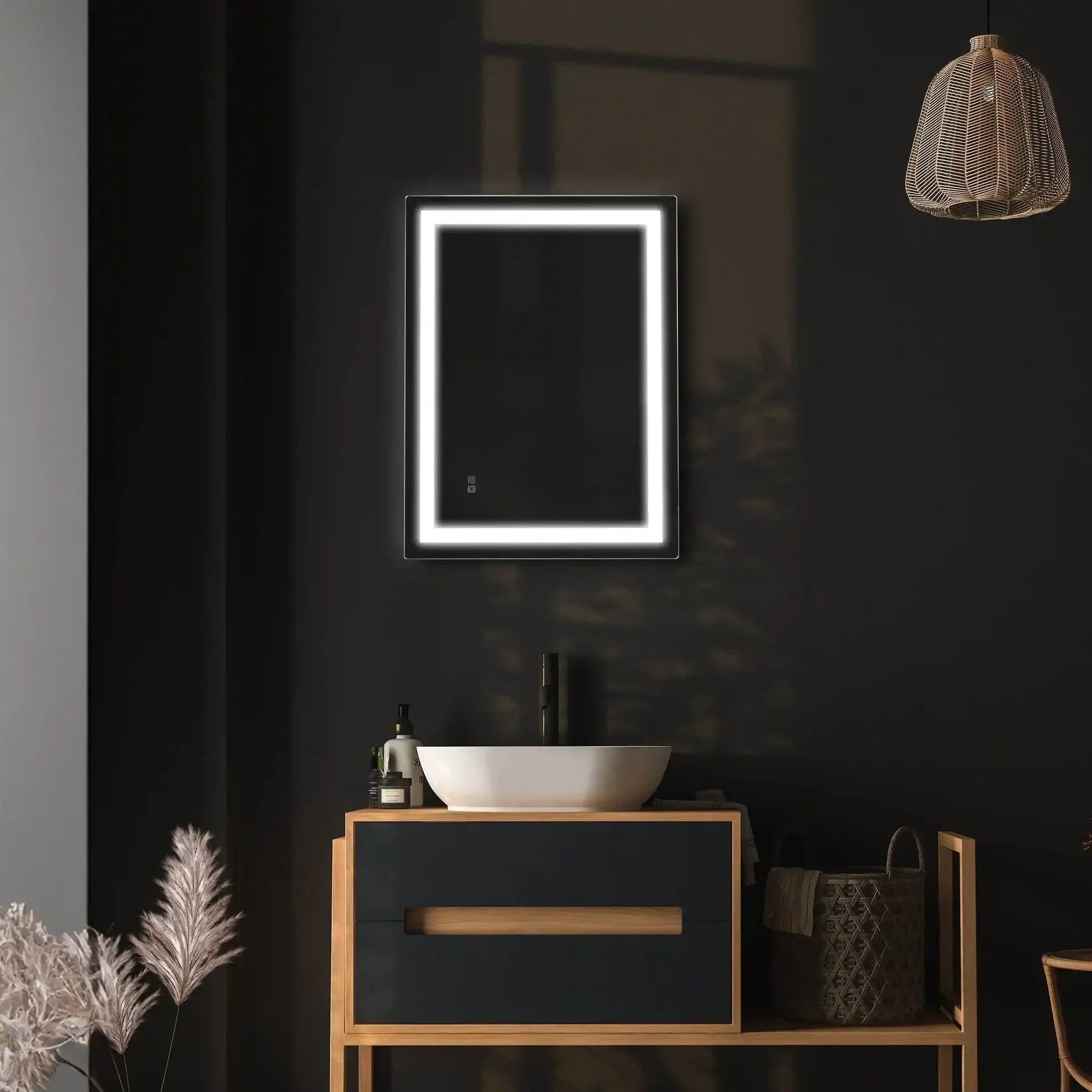 Mariana Rectangular LED Bathroom Mirror Dimmer