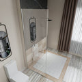 Frameless Fixed Shower Door in Chrome