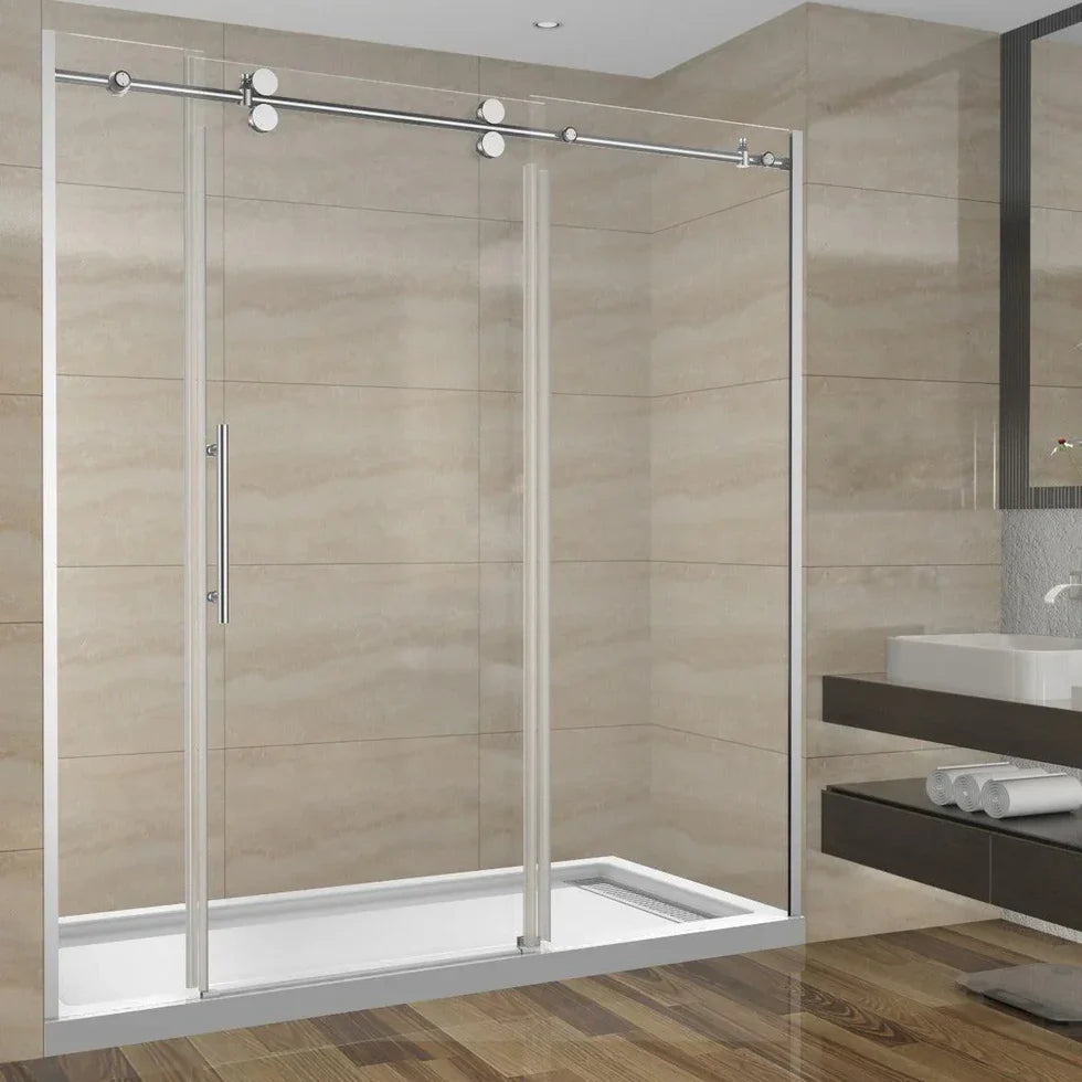 Alcove Reversible Sliding Shower Door